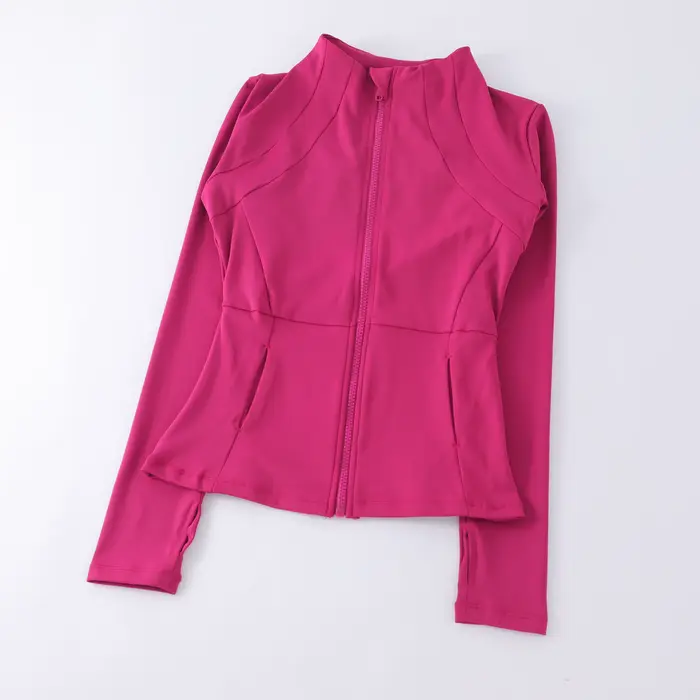 Vêtements de Yoga coupe-vent pour femmes, vêtements de sport, sweat-shirt à manches longues, vestes