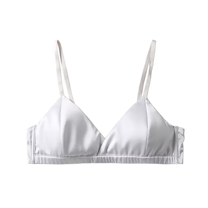 Sexy bezšvíková hodvábna podprsenka, perfektná pre ženy, pohoda pokožky, štýlová pre večierky a špeciálne darčeky