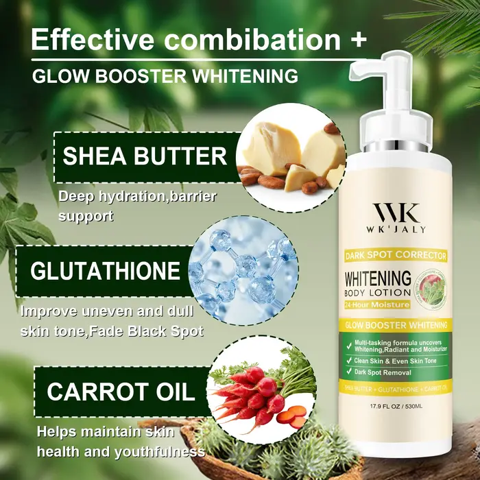 WK JALY Zosvetľujúce telové mlieko Glow Booster s glutatiónom