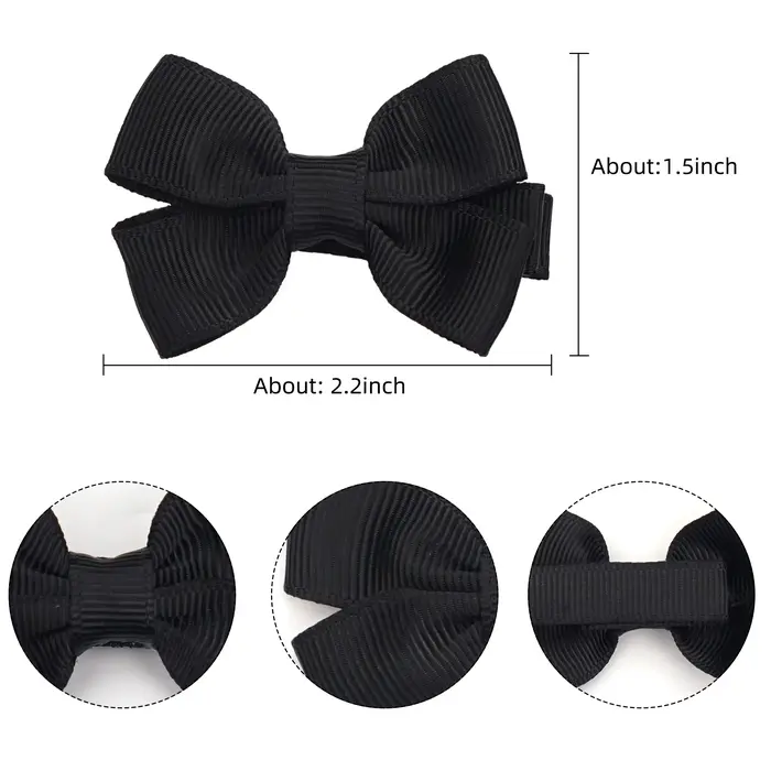 Nœuds de cheveux pour bébés filles, 10/20/25/50 pièces, par paires, nœuds de ruban de 2 pouces, pinc