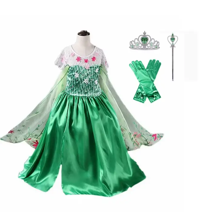 Princeznovské šaty Elsa pre dievčatá