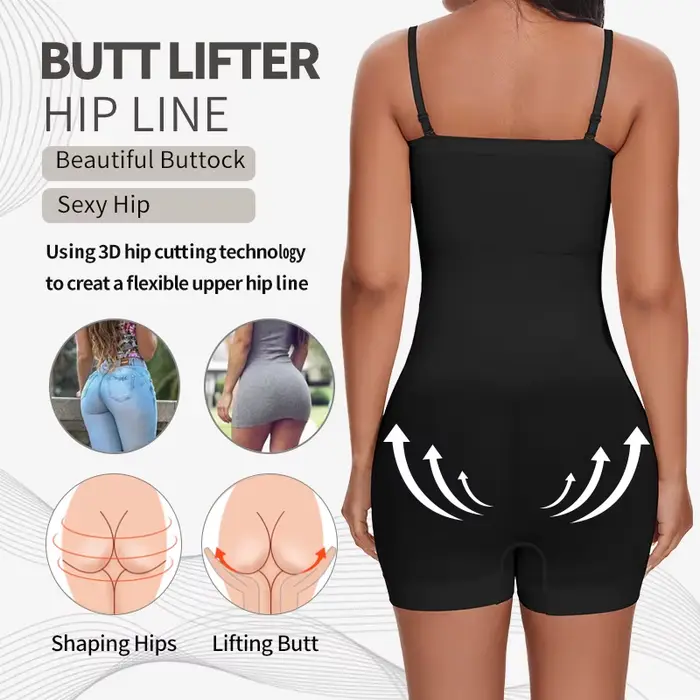 Body sans bretelles, épaules dénudées, Bustier, haut tubulaire, short pour femmes, vêtements modelants, contrôle du ventre, modelant le corps, entraîneur de taille, sous-vêtements slim