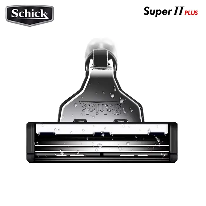Schick Super II Plus holiaci strojček pre mužov a ženy Dvojité mazanie Vitamín B5 Hydratačné čepele Špeciálne príležitosti Jemná pleť