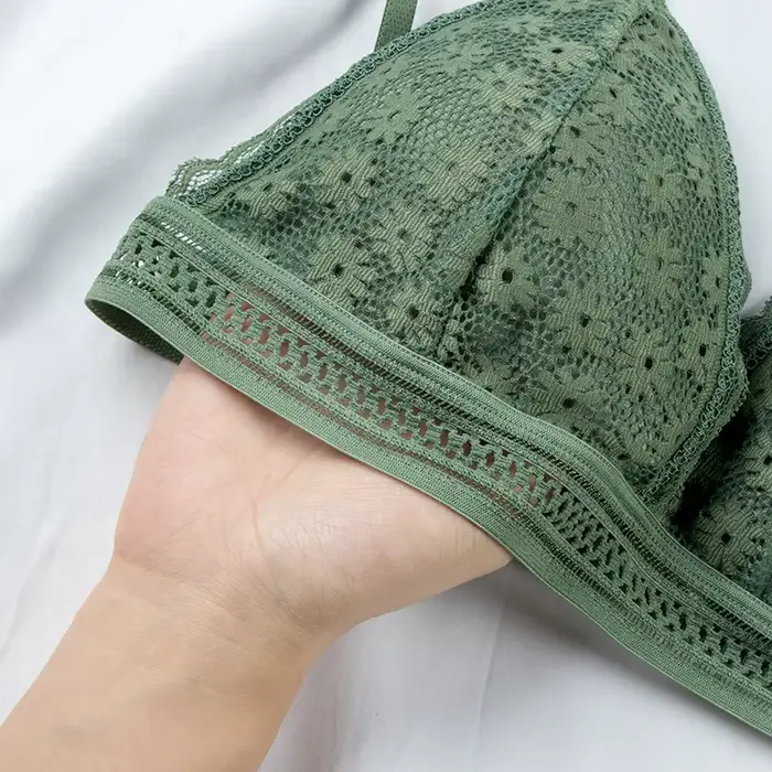 Dámske kvetinové čipky push-up podprsenky, mäkké polstrované podprsenky, sexy a trendy spodná bielizeň pre malé prsia
