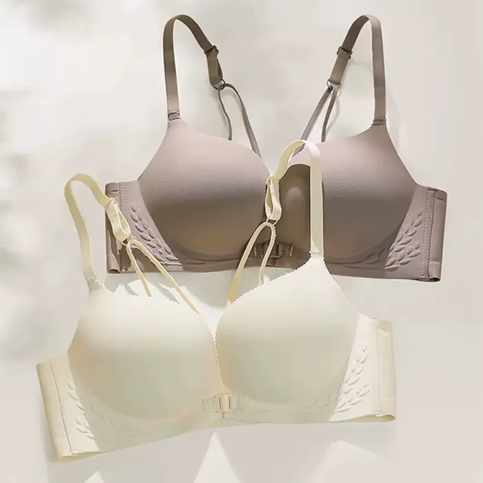 Sexy podprsenka s malými prsiami pre ženy, predné tlačidlo, krásny chrbát, bezšvíkové, ploché prsia, bočné prsia, bez oceľového krúžku, veľká podprsenka