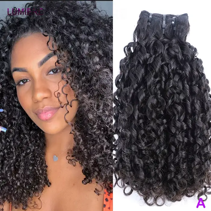 Offre de cheveux humains vierges bruts bouclés pixie 30 pouces extensions de cheveux brésiliens pour femmes occasions spéciales transformations capillaires