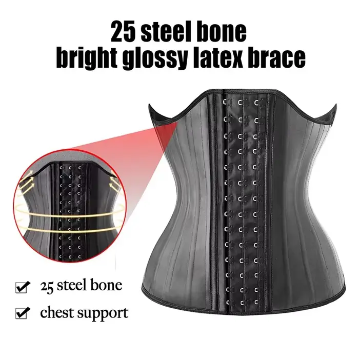 body Shaper pre ženy s 25 latexovými oceľovými rámami na zdokonalenie siluety a brucha na podporu a pohodlie pri zvláštnych príležitostiach