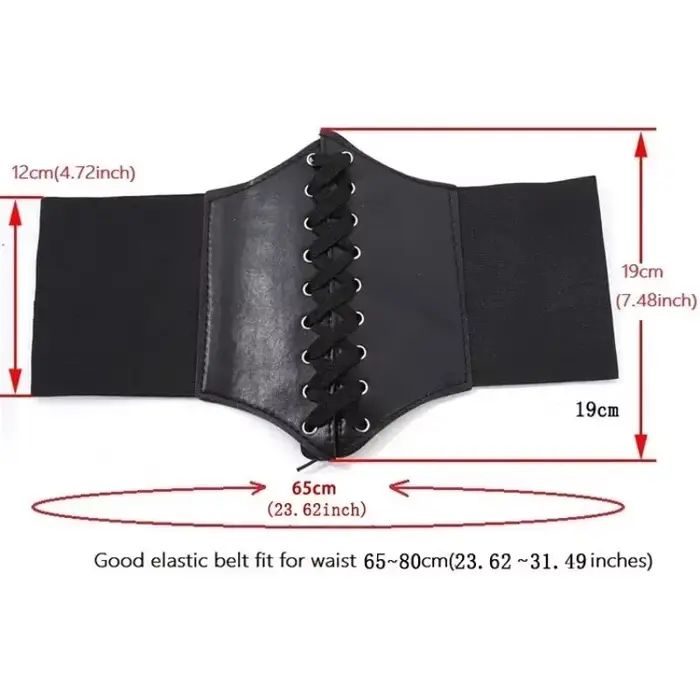 Široký koženkový korzet pre ženy, zoštíhľujúci opasok, vyčnievajúce telo, elastický, tesný, vysoký pás pre 03 / Wear, móda