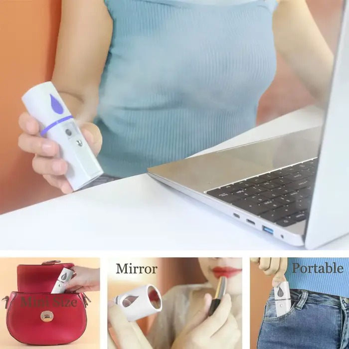 Pulvérisateur de brume à vapeur pour le visage, aste par USB, pour les extensions de cils, livres, p