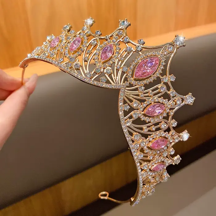1 grande couronne, bandeau de tempérament à la mode, accessoire pour cheveux à vent doux, adapté aux