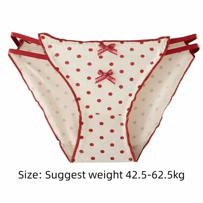 modálne polka dot nohavičky s roztomilým lukom a elastickými popruhmi – mäkké a pohodlné pre ženy a dievčatá