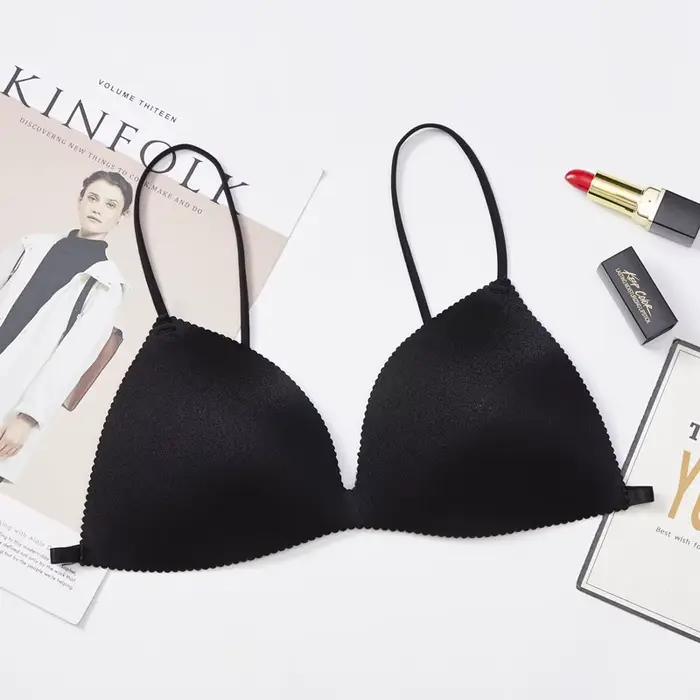 Soutiens-gorge push-up pour femmes, soutien-gorge sans couture, bralette dos nu, lingerie sans fil, 