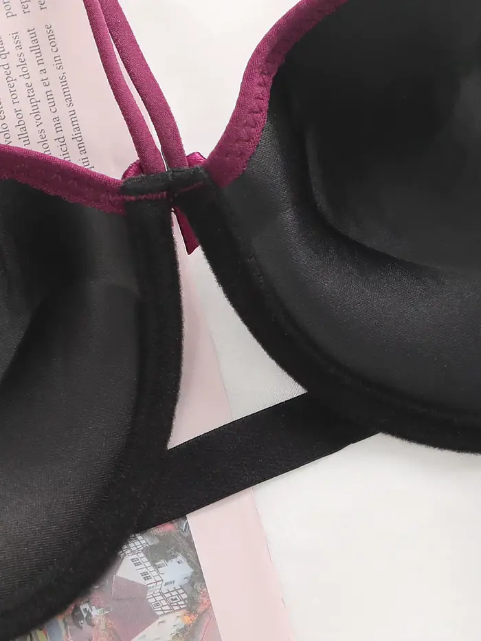 Dámske sexy motýľ vyšívané krku visí podprsenka s oceľovým krúžkom zhromažďovanie pohodlné push up namontované podprsenka A2181