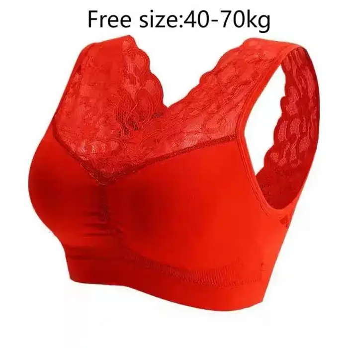 Anneau Sexy beau dos dentelle soutien-gorge sous-vêtements Explosions de grand rouge de cette année 
