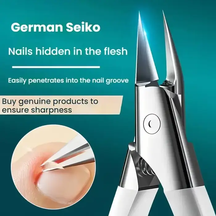 Coupe-ongles coupe-ongles pour ongles épais pour personnes âgées avec lame diagonale courbe pour ong