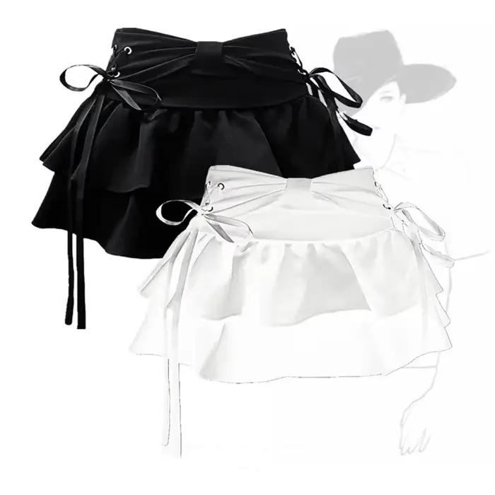 Jupe gotick mini décontractée style vintage polyester pour femmes occasions spéciales années dorées rock