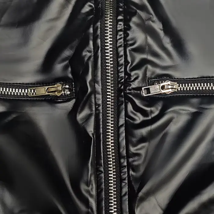 Krisnanas dámsky PU kožený overal elegantný golier so zipsom Cool