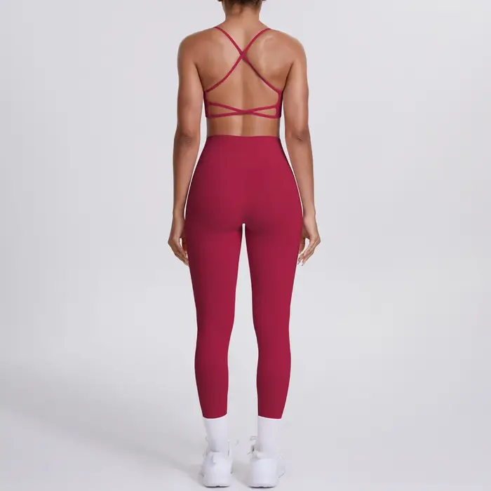Costume de Yoga ensemble de sport gymnastique sans couture soutien-gorge de sport à fort Impact femm