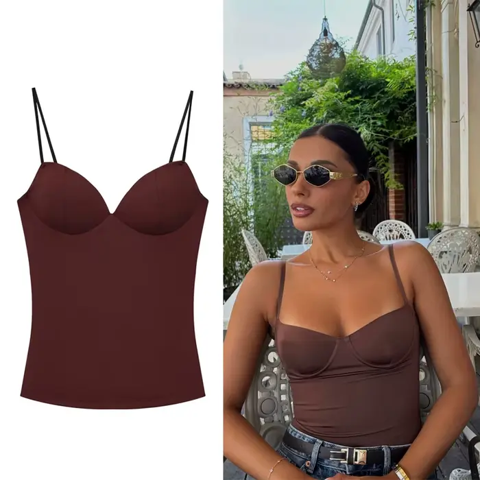 Štýlová polyesterová kamizola pre večerné výlety a karnevaly ženy letné moderné módne elegantné výlety