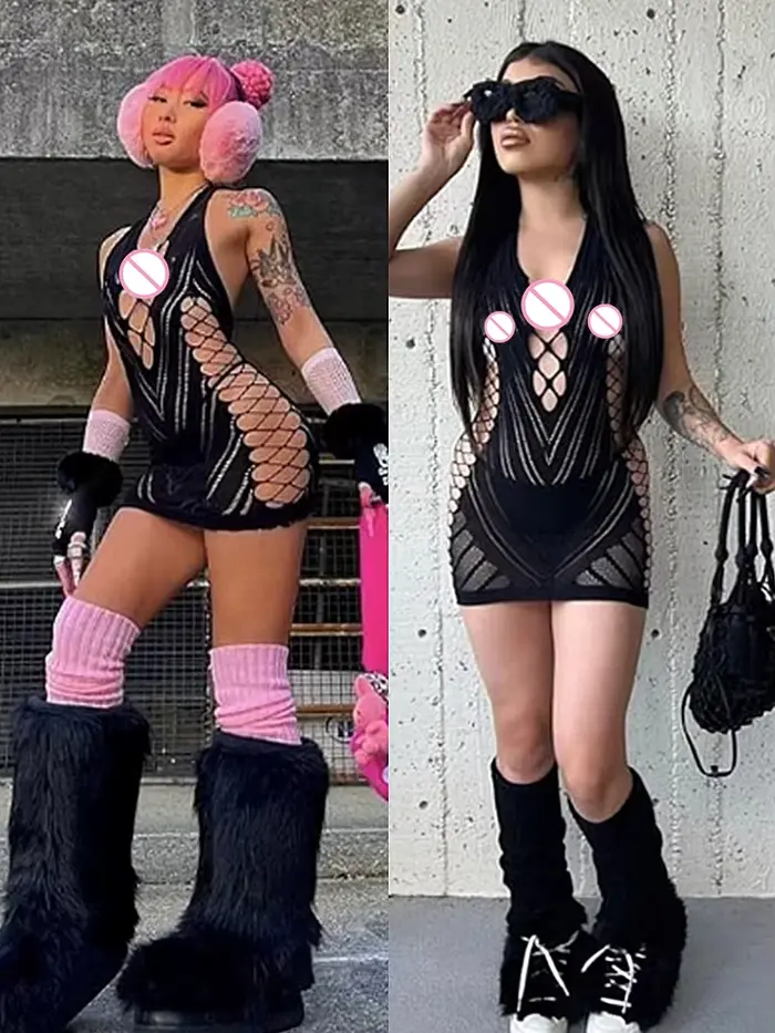 Robe courte dos nu en dentelle transparente pour femmes élégante chemise de nuit dos nu creux pyjama sexy vêtements de nuit mini robes de club de fête occasions spéciales