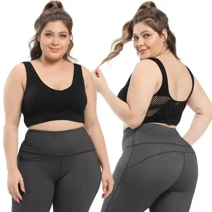 Soutien-gorge de sport respirant pour femmes, 1 pièce, absorbant la sueur, coussinet antichoc, haut 