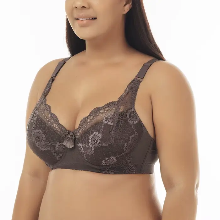 Dámska podprsenka Deep V Push Up, čipka spodná bielizeň, bavlnené spodné prádlo, francúzska móda, klasická a sexy, plus veľkosť, 75B, 80B, 85C, 90D, 100D, C17