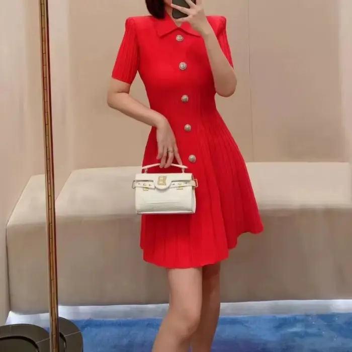 Robe femme décontractée printemps été polyester coton brodée élastique pull haut mi-mollets soirée plage occassionnels