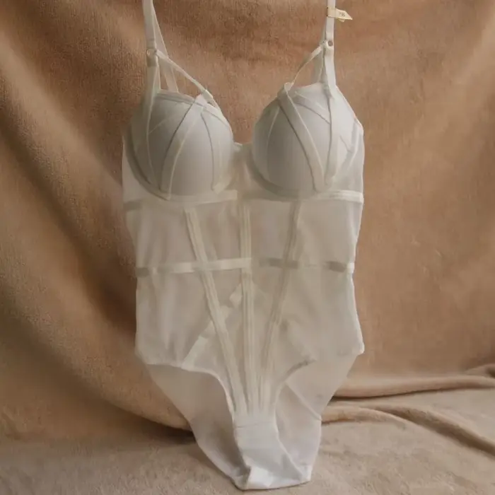 MOYISU Sexy tvarovacie body pre ženy z priehľadnej sieťoviny Lingerie Teddy s push-up podprsenkou a ramienkami špeciálna ponuka tvarovač postavy doprava zdarma