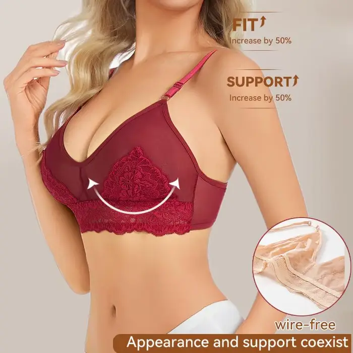Sexy čipkovaná podprsenka pre ženy