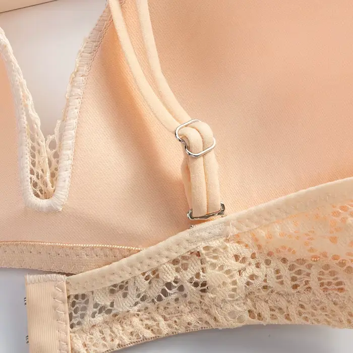 Dámska sexy čipka podprsenka, kvetinová podprsenka bez kostic, spodná bielizeň Dámske klobúky A B, jednofarebný Farba Mäkká podprsenka, trendy podprsenka
