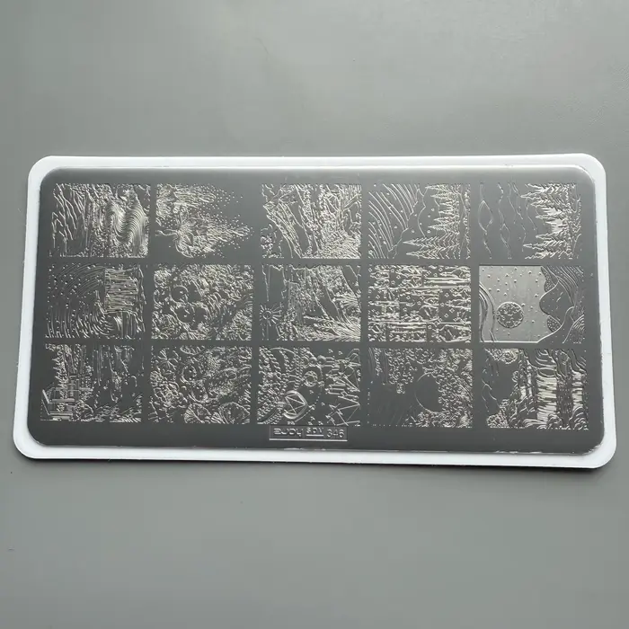 Kovové šablóny na nechty pre ženy, nástroje na nechty, nail art, súpravy na nechty, komplexné vzory nechtov, profesionálne manikúrne nástroje, darčeky pre začínajúcich umelcov