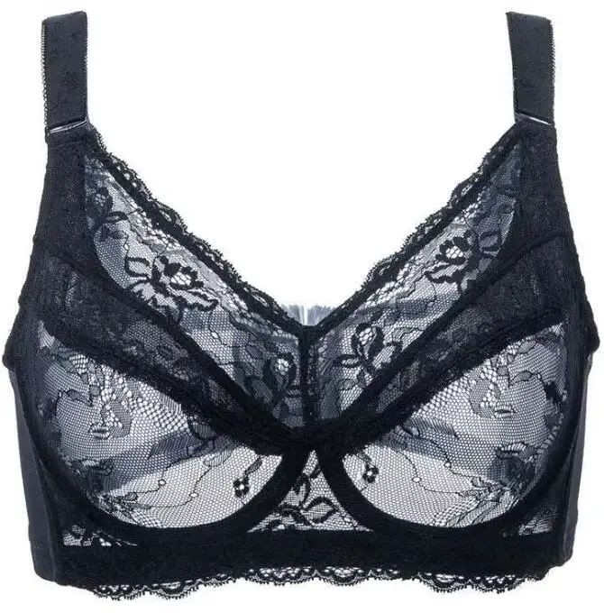Soutien-gorge à armatures en dentelle pour femmes, confortable, couverture complète, Non rembourré, 