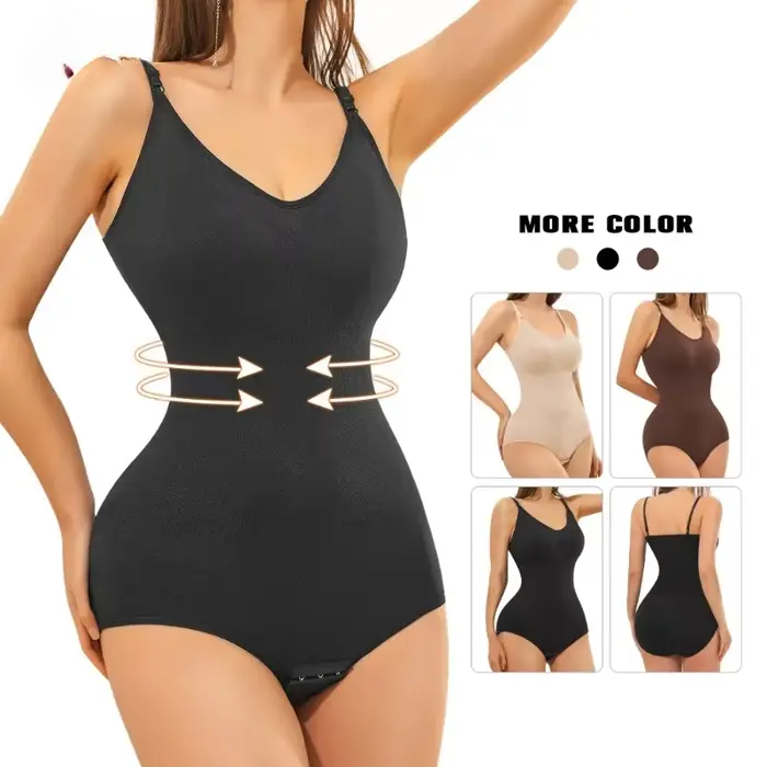 Body Shaper Shapewear Sculptant Sans Manches Ventre Contrôle Pour Femmes Taille Mince Formateur Avec Crochets Grande Taille Occasions Spéciales Soirées Bureau Sport