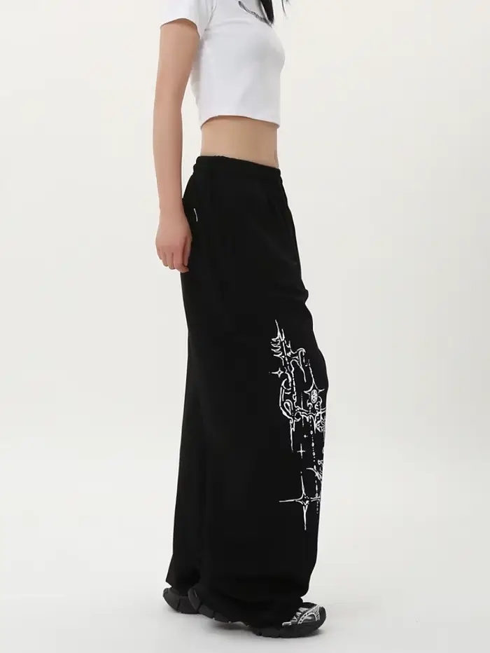Pantalons de jazz junior décontractés en polyester et coton pour femmes, pantalons croisés extensibles pour danser et activités de plein air