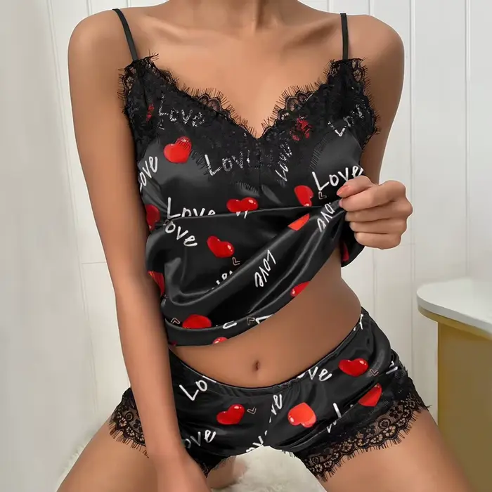 spodná bielizeň Horúce Porno Nočná košeľa Sexy Nočná košeľa Veľká veľkosť Nočná košeľa Nočná košeľa Ženy Saténové Nočná košeľa spodná bielizeň Erotické čipkové pyžamo
