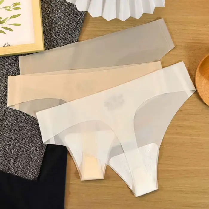 Culotte Transparente en Nylon pour Femmes, String Taille Basse, Design Sans Couture, Sport, Yoga, Fitness, Occasions Spéciales