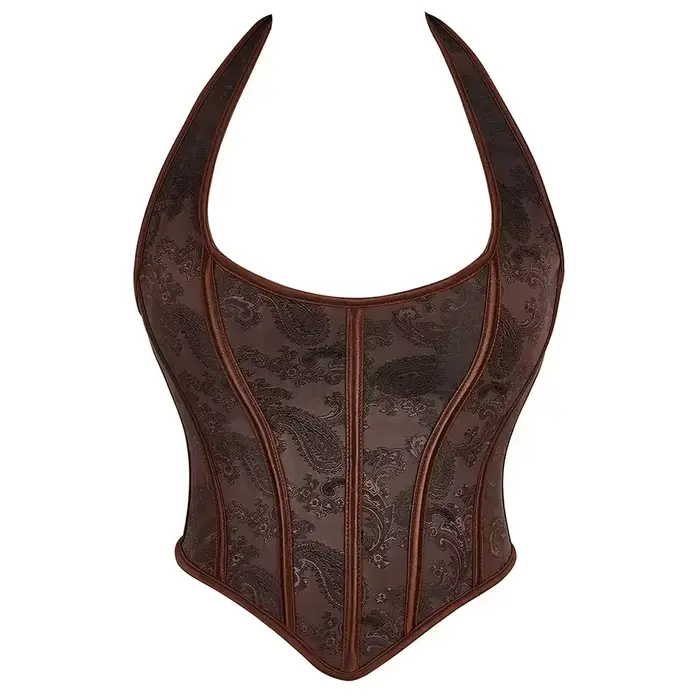 Corset Sexy avec sangle, Bustier grande taille pour femmes, broderie de fleurs, surbuste, torse cour
