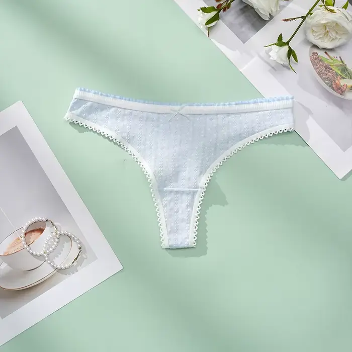 5 kusov Sexy bezšvové bavlnené dámske nohavičky motýlik módne roztomilé Garish priedušné dámy tangá Chic Bold Slim intímna žena