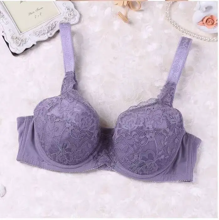 Plus veľkosť podprsenky 75 80 85 90 95 100 105 B C D E F pohár Sexy Dámske čipky intímne podprsenky push up dámy spodná bielizeň pre dámske podprsenky