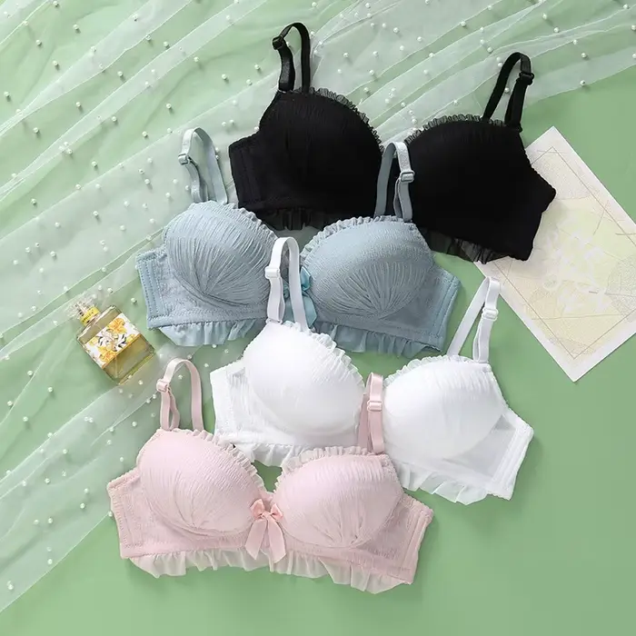 Soutien-gorge sans armatures pour femmes, joli soutien-gorge pour filles, anti-affaissement des sein