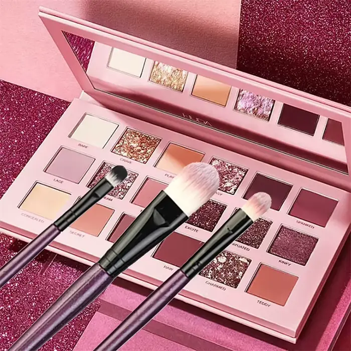 Ensemble de pinceaux de maquillage pour les yeux et les joues, eye-liner, pinceau mélangeur, fond de