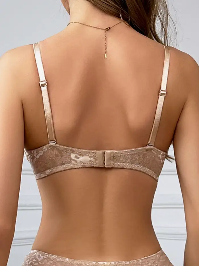Push-up podprsenka z elastanu a polyamidu s leopardím vzorom pre ženy, pol šálky, elegantná a sexy pre všetky príležitosti