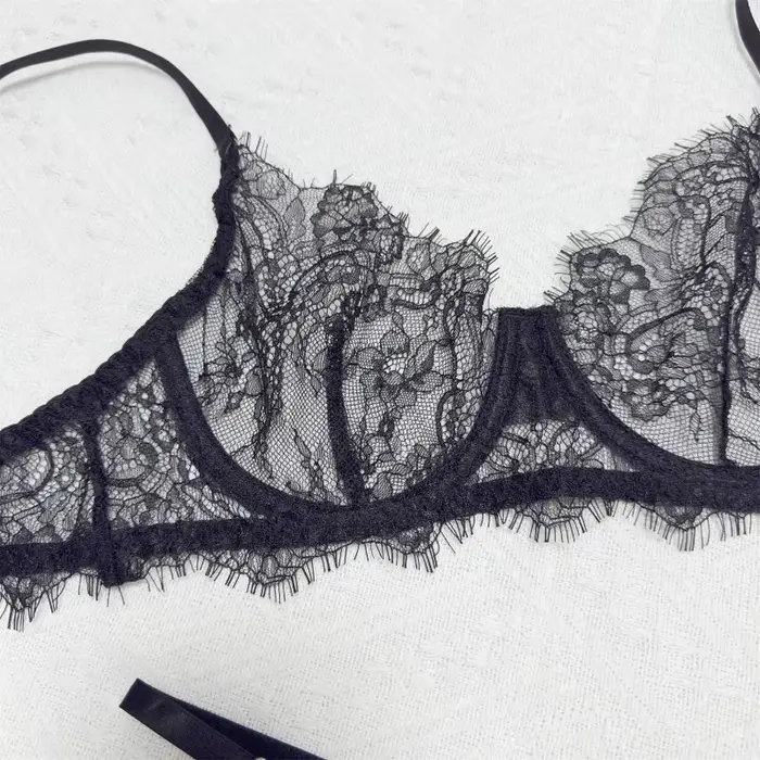 Sexy dámske spodná bielizeň nastaviť v pevnej čipky s kosticami pre ženy špeciálne príležitosti