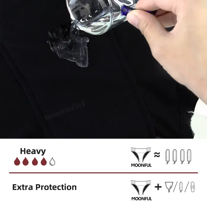 Bambusové menštruačné nohavičky 4 vrstvy vysoká absorpcia pre ženy silné toky pohodlné nočné materskej popôrodnej inkontinencie