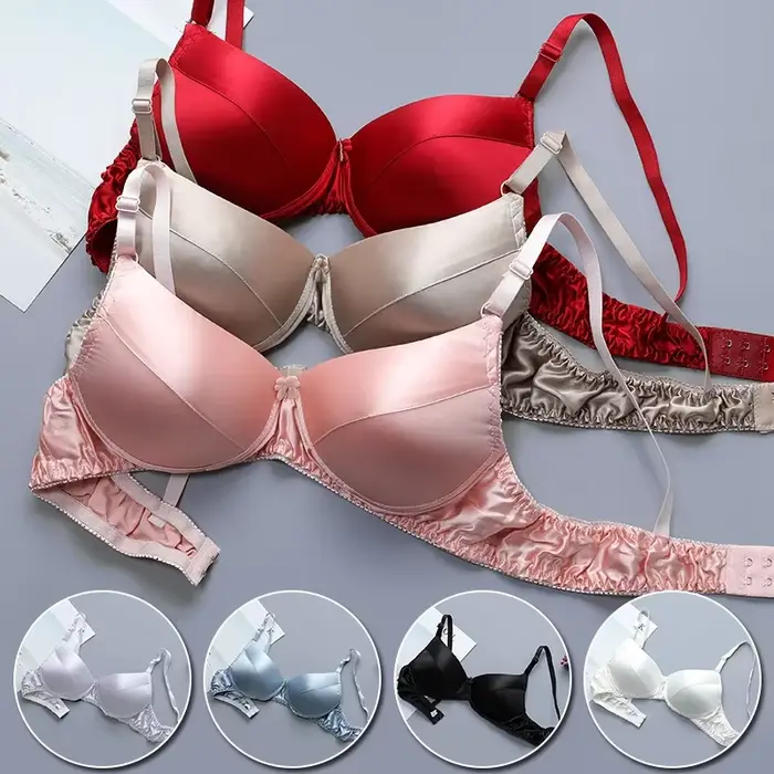 Sexy polyesterová a hodvábna podprsenka bez podšívky pre ženy špeciálne príležitosti spodná bielizeň Elegant