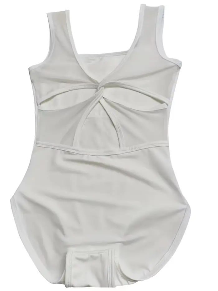 EI-Ling 2.0 – body de Ballet nacré papillon, petit col en v de style français pour la danse et le Yo