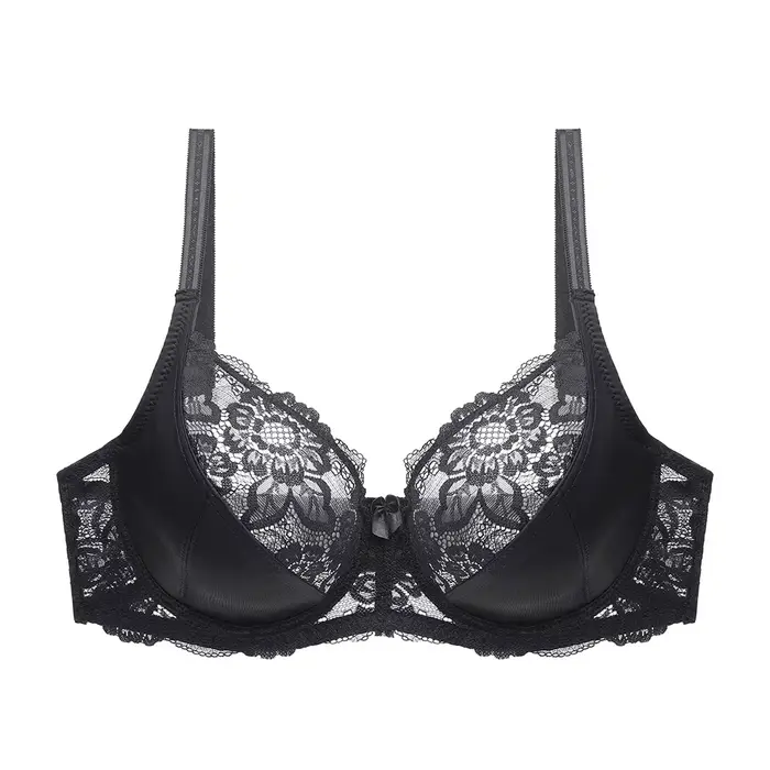 Grande taille femmes dentelle soutien-gorge non rembourré à armatures dames grand sous-vêtements Bra