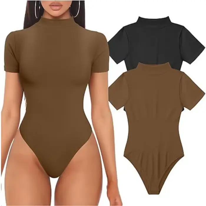 Dámske rolákové body s krátkym rukávom