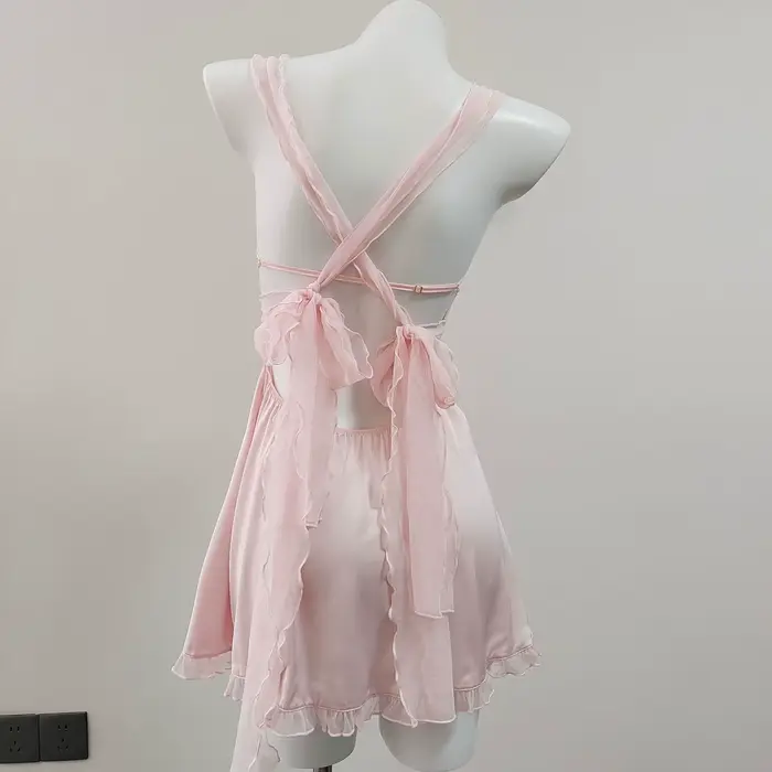 Mäkké nočné košele Sexy nočná košeľa pre ženy Lingerie spodná bielizeň súkromná izba ramienka