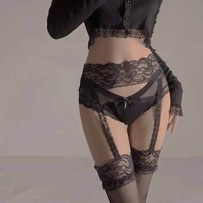 Sexy čipka telo pančuchy pre ženy, mäkké stehno pančuchy, podväzkový pás, na koleno, kvetinové pančuchy, nová móda